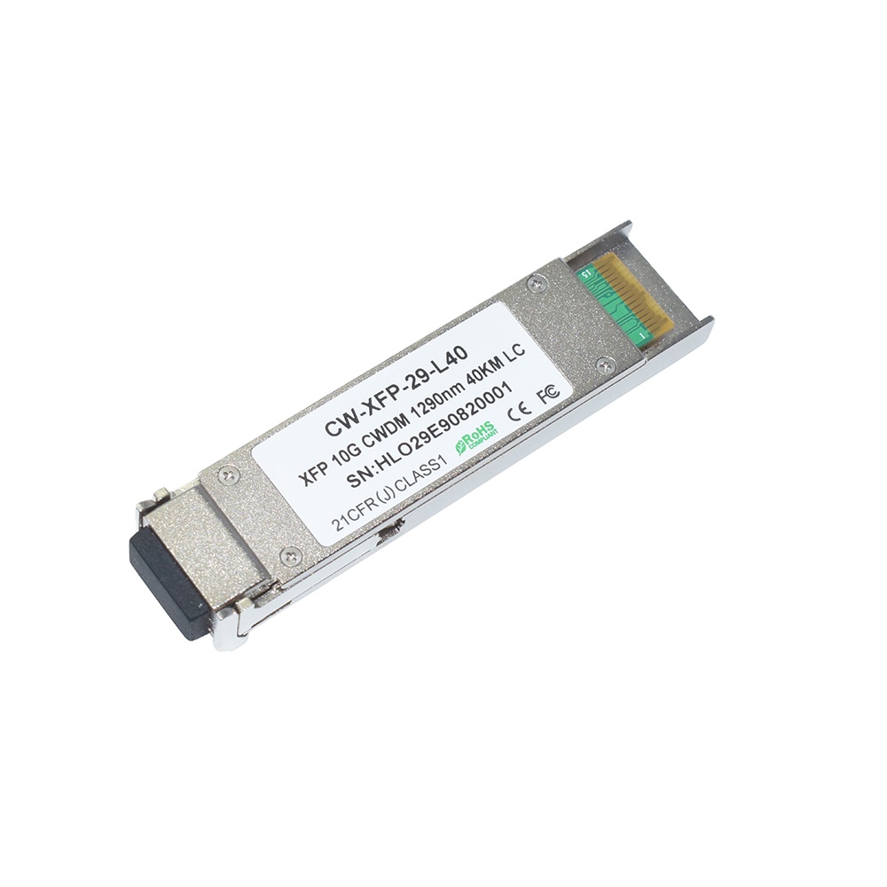 CWDM XFP 10GB Transceiver 1290nm 40KM LC Connector Fiber Optical Network Module 