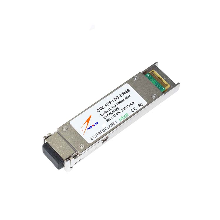 XFP CWDM Module Coarse Wavelength Division Multiplexing Duplex LC 1490nm 10G 40KM ER Fiber Optic 