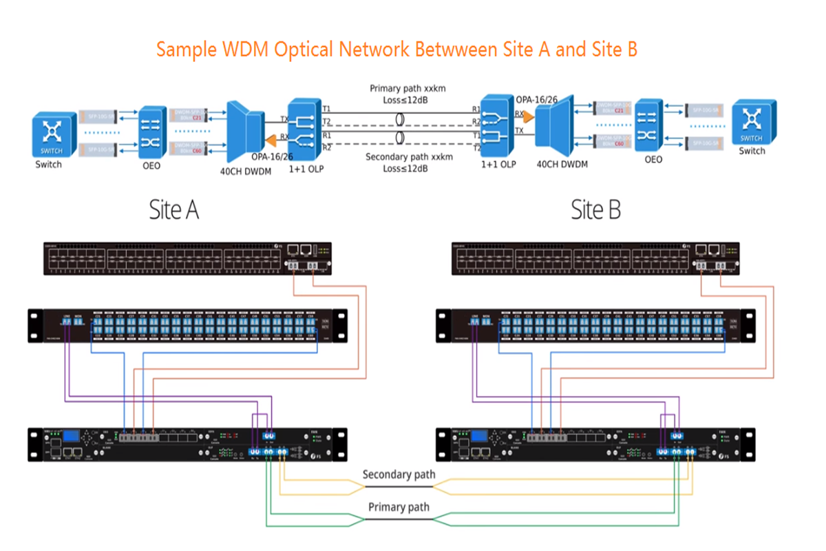 WDM Network with Disaster